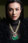 Buy_Joules By Radhika_Multi Color Crown Aura Pendant Necklace _at_Aza_Fashions