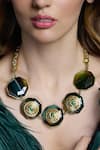 Shop_Joules By Radhika_Gold Plated Majestic Black Aura Choker Necklace _at_Aza_Fashions