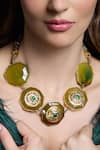 Shop_Joules By Radhika_Gold Plated Majestic Enchant Necklace _at_Aza_Fashions