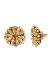 Buy_House Of Tuhina_Gold Plated Beads, Pearls Ijya Earrings _at_Aza_Fashions