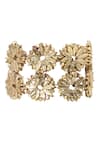 Buy_House Of Tuhina_Gold Plated Beads Ijya Double Bracelet _at_Aza_Fashions