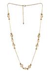 Buy_House Of Tuhina_Gold Plated Shama Long Necklace _at_Aza_Fashions