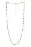 Buy_House Of Tuhina_Gold Plated Bibbo Pearl Necklace _at_Aza_Fashions