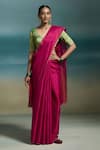 Buy Dressfolk Pink Tissue Tassels Preyasi Handloom Saree With Unstitched Blouse Piece at Aza Fashions Buy_Dressfolk_Pink Tissue Tassels Preyasi Handloom Saree With Unstitched Blouse Piece _at_Aza_Fashions