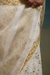 Shop_Dressfolk_Off White Organza Lavya Printed Saree With Unstitched Blouse Piece 