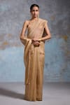 Buy Dressfolk Gold Organza Zari, Embroidery Arista Saree With Unstitched Blouse Piece at Aza Fashions Buy_Dressfolk_Gold Organza Zari, Embroidery Arista Saree With Unstitched Blouse Piece _at_Aza_Fashions