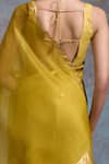 Dressfolk Yellow Organza Zari Vaishali Saree With Unstitched Blouse Piece Online at Aza Fashions Dressfolk_Yellow Organza Zari Vaishali Saree With Unstitched Blouse Piece _Online_at_Aza_Fashions