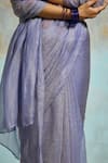 Shop Dressfolk Lavender Tissue Beads Lavika Saree With Unstitched Blouse Piece Online at Aza Fashions Shop_Dressfolk_Lavender Tissue Beads Lavika Saree With Unstitched Blouse Piece _Online_at_Aza_Fashions