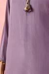 Alaya Advani_Purple Crepe Embroidery, Tassels, Foil Printing Kurta And Floral Dhoti Pant _Online_at_Aza_Fashions