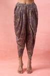 Buy_Alaya Advani_Purple Crepe Embroidery, Tassels, Foil Printing Kurta And Floral Dhoti Pant _Online_at_Aza_Fashions