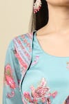 Alaya Advani_Blue Silk Satin Embroidery, Tassels Round Printed Anarkali With Paisley Dupatta _Online_at_Aza_Fashions