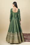 Shop_Alaya Advani_Green Georgette Embroidery, Zari Shimmer Anarkali With Matching Butti Dupatta _at_Aza_Fashions