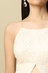 Buy_Alaya Advani_Off White Crepe Embroidery, Sequins Square Neck Hand Top And Sharara Set _Online_at_Aza_Fashions