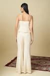 Shop_Alaya Advani_Off White Crepe Embroidery, Sequins Square Neck Hand Top And Sharara Set _at_Aza_Fashions