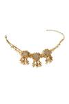 Shop_Vaidaan_Gold Plated Prakriti Embellished Choker _at_Aza_Fashions