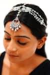 Buy_Vaidaan_Silver Plated Nitya Embellished Mathapatti _at_Aza_Fashions