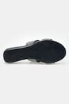 Heel Your Sole_Black Rhinestones Dazzle Embellished Criss-cross Strap Wedges _Online_at_Aza_Fashions