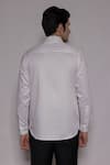 Shop_Lacquer Embassy_White Cotton Satin Embroidery Beckbord Placement Shirt _at_Aza_Fashions