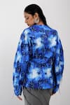 Buy_Siddhant Agrawal_Blue Beads, Sequins, Embroidery Coral Fade Blazer _Online_at_Aza_Fashions