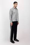 Siddhant Agrawal_Gray Silver Dusk Shirt _Online_at_Aza_Fashions