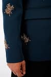 Buy_Siddhant Agrawal_Green Crepe Embroidery The Scarabloom Blazer 