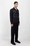Siddhant Agrawal_Black Embroidery, Beads Ethereal Root Shirt _Online_at_Aza_Fashions
