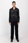 Buy_Siddhant Agrawal_Black Embroidery, Beads Ethereal Root Shirt _Online_at_Aza_Fashions