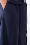 Siddhant Agrawal_Navy Cobalt Root Trouser _Online_at_Aza_Fashions