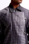 Buy_Siddhant Agrawal_Gray Greyfall Weftmire Jacket 