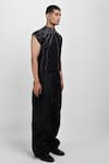 Buy_Siddhant Agrawal_Black Beads, Embroidery Ashroot Vein Jacket _Online_at_Aza_Fashions