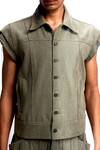 Buy_Siddhant Agrawal_Green Sage Drift Jacket 