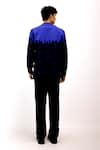 Shop_Siddhant Agrawal_Blue Lace Celestial Thread Shacket _at_Aza_Fashions