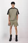 Buy_Siddhant Agrawal_Green Tropical Eclipse T-shirt _at_Aza_Fashions