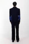 Shop_Siddhant Agrawal_Black Sequins, Beads, Embroidery Coral Fade Blazer _at_Aza_Fashions