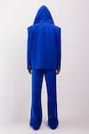 Buy_Siddhant Agrawal_Blue Applique Celestial Drift Hooded Blazer _Online_at_Aza_Fashions