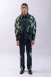 Buy_Siddhant Agrawal_ Moss Wilt Trouser _at_Aza_Fashions