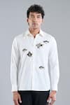 Buy_Rohit Bal_Ivory Poplin Embroidery Shirt 