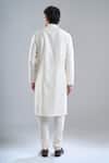 Shop_Rohit Bal_Ivory Chanderi Embroidery Kurta _at_Aza_Fashions