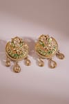 Buy_Anita Dongre_Gold Plated Pearls, Stones Qiana Zircon And Chandbali Earrings _at_Aza_Fashions