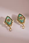 Buy_Anita Dongre_Multi Color Pearls, Stones Dilras Zircon And Drop Earrings _at_Aza_Fashions