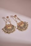 Buy_Anita Dongre_Gold Plated Stones, Pearls Dakshi Zircon And Embellished Drop Earrings _at_Aza_Fashions
