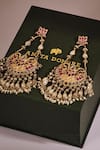 Buy_Anita Dongre_Gold Plated Stones, Pearls Dakshi Zircon And Embellished Drop Earrings _Online_at_Aza_Fashions
