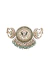 Shop_Anita Dongre_Gold Plated Aamira Zircon Embellished Choker Necklace _at_Aza_Fashions