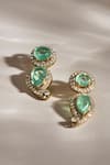 Buy_Anita Dongre_Gold Plated Stones Zarif Zircon And Polish Drop Earrings _at_Aza_Fashions