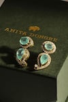 Anita Dongre_Gold Plated Stones Zarif Zircon And Polish Drop Earrings _Online_at_Aza_Fashions
