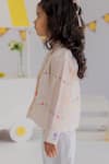 Buy_MR Brat_Peach Muslin, Cotton Carnival Print Blazer And Pant Set 