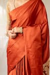 Shop_Priyanka Raajiv_Rust Silk Zari Mani Saree With Running Blouse _Online_at_Aza_Fashions