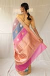 Shop_Priyanka Raajiv_Multi Color Silk Zari Sumukhi Woven Saree With Running Blouse _at_Aza_Fashions