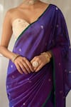 Shop_Priyanka Raajiv_Purple Chanderi Silk Zari Triya Woven Saree With Running Blouse _Online_at_Aza_Fashions