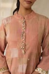 Buy_Priyanka Raajiv_Pink Silk, Brocade, Tissue Patchwork, Embroidery, Sansruti Upcycled Kurta Set _Online_at_Aza_Fashions